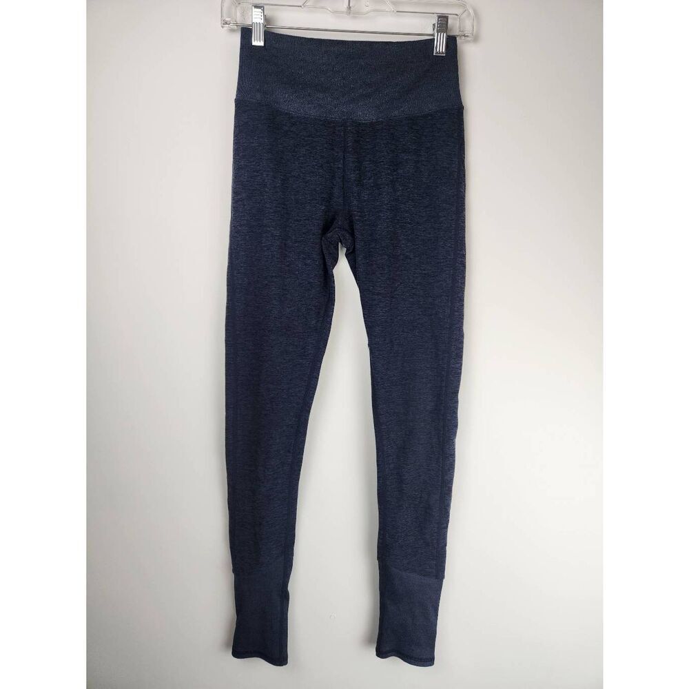 ALO Yoga High-Waist Navy Heather Leggings Size Medium